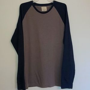 J CREW Size L Blue and Gray Long Sleeve Shirt